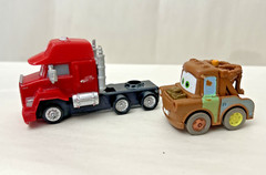 Disney Pixar Cars Mater & Mack Die Cast / Plastic Cars Trucks Mattel Lot of 2