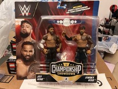WWE Championship Showdown Jimmy USO and Jey Uso 2 pack The Bloodline Mattel New