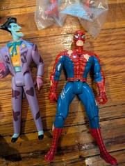 VINTAGE 1980s 1990s 27 ACTION FIGURE LOT MARVEL DC SWAMP THING POWER RANGERS ETC