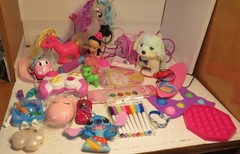 25+ Pc Toy Lot For Little Girls Ages 4+ Misc Assortment Pony Doll Toys Game Art
