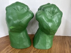 ✨MARVEL INCREDIBLE HULK FOAM SMASH FIST HANDS GLOVES 03 UNIVERSAL WORKING SOUND