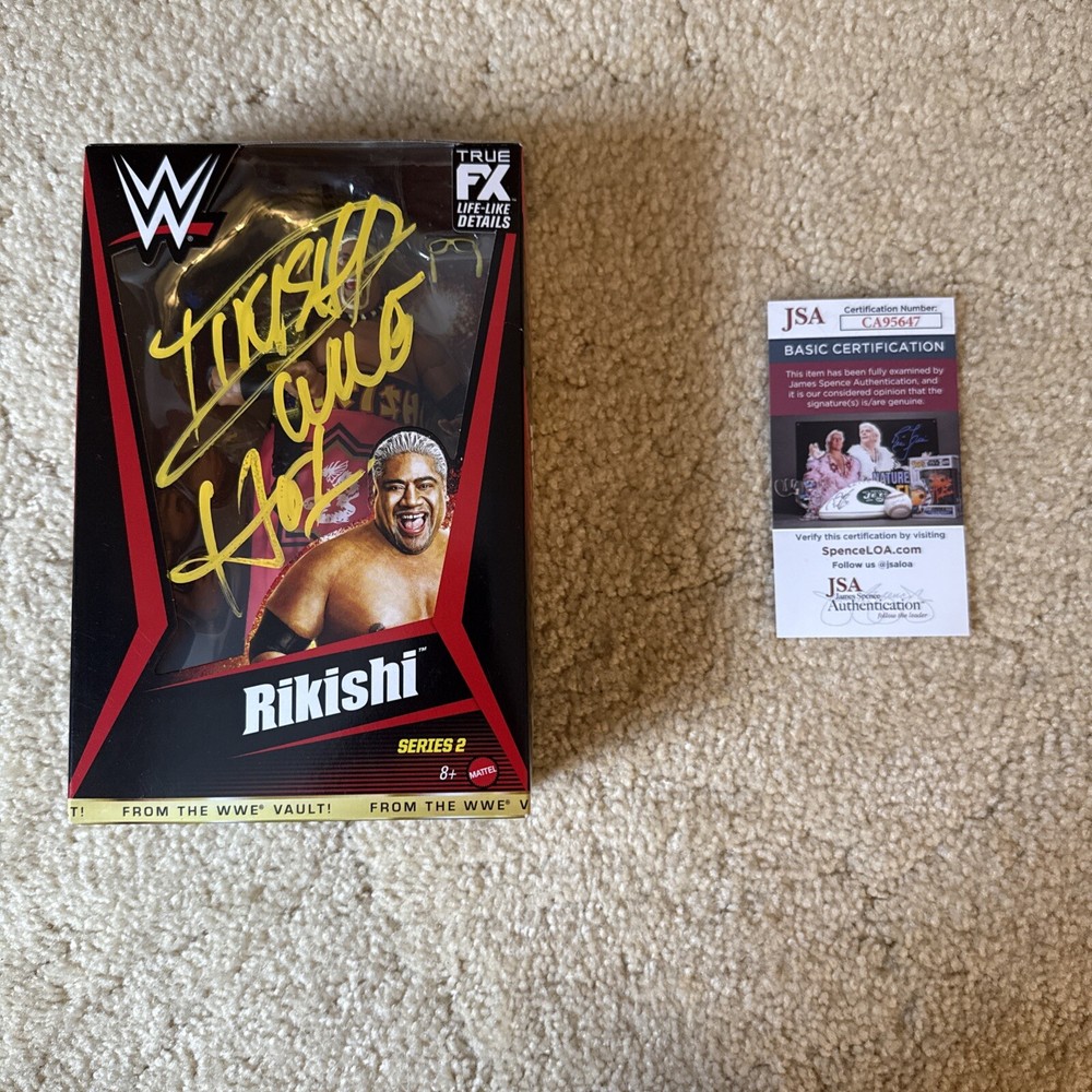 WWE Rikishi Elite Ringside Exclusive From The Vault Series 2 JSA Autographed