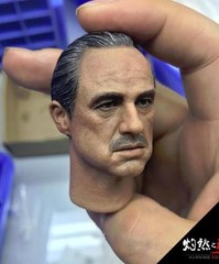 1/6 The Godfather Marlon Brando Head with CAT For Hot Toys 12″ Body ❶US SELLER❶