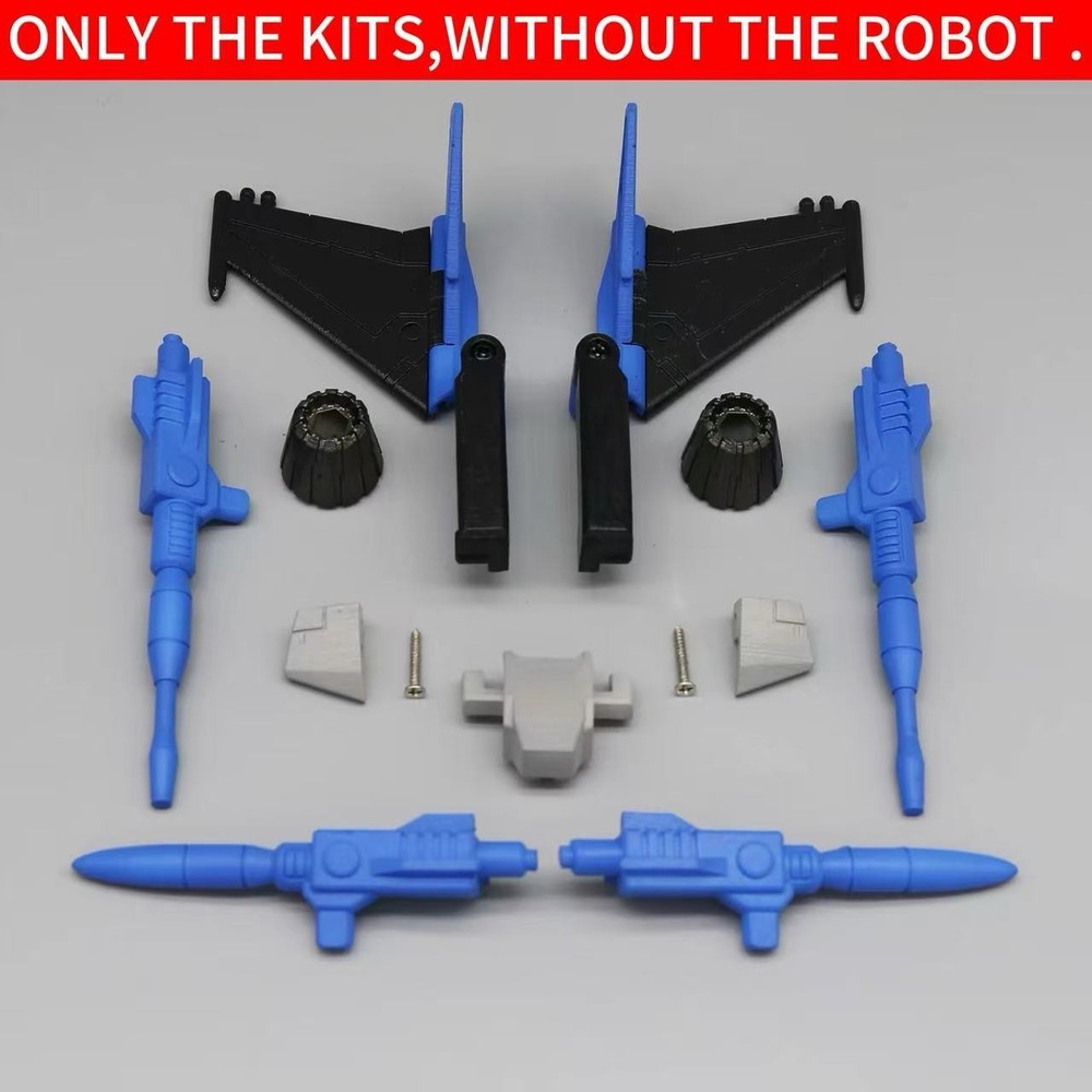 3D Print Wings Skirt Neon Ray Weapon Upgrade Kit for SS86 Thundercracker Figure