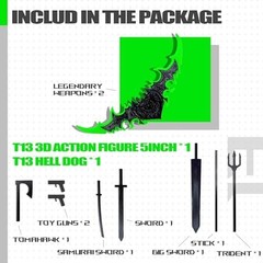 T13 3D Action Figure Set (Assembly Completed),Dummy Robot Titan 13 Action Fig…