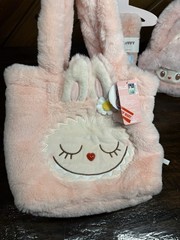 MOKOKO POPLAND Plush Accessory Bundle- Reversible Tote Bag, Scarf, Crossbody Bag