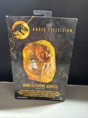 Rare Jurassic Park Amber Collection JOHN RAYMOND ARNOLD Figure Samuel L Jackson