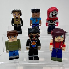 Jazwares Tube Heroes Figures Lot Captainsparklez Vikkstar123 TNT More Set Of 6