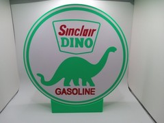 Retro Sinclair Dino gasoline lightbox sign retro logo light box with stand