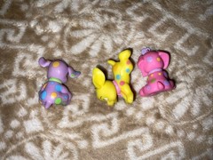 Soft Spots Yellow Pink Purple Puppy Dogs Replacement Figures