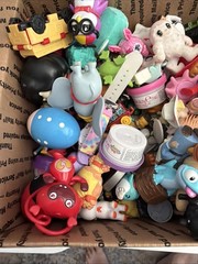 Mixed 1′ @ 2′ TOY FIGURE LOT IN BOX WITH 7LB FREE SHIPPING SEE PHOTOS FUN BOX