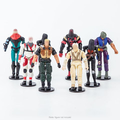 50 Pieces round Clear Action Figure Display Stands Compatible with 3.75 Inch Vin