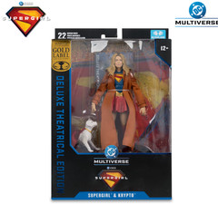 McFarlane DC Multiverse Supergirl & Puppy Deluxe Ver. Gold Label Action Figure