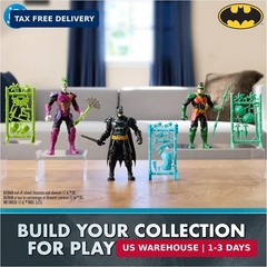 DC Comics, Batman Ninja Strike 6″ 3-Pack Battle Set Action Figures with Pop-Out