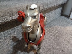 Bravestarr Thirty Thirty 30/30 Horse Mattel 1986 Vintage Saddle Missing Leg RARE