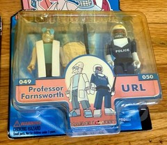 Vintage Futurama Toynami I-Men Toy Figure Lot Bender, Robot Devil, Zoidberg Set