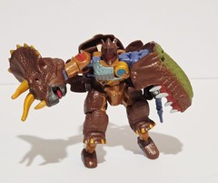 Transformers Beast Machines 2000 Triceradon Maximal Dinobot Tripceratops Loose