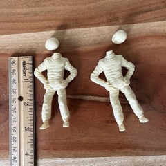 Two – Formula 1 driver figures – scale maybe 1:20 (C)