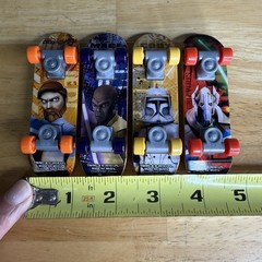 STAR WARS: THE CLONE WARS 2010 TABLETOP SKATEBOARDS (4 INCLUDED)