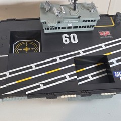 Vintage 2001 Hasbro GI Joe USS Saratoga Aircraft Carrier w/ 8 Planes NOT WORKING