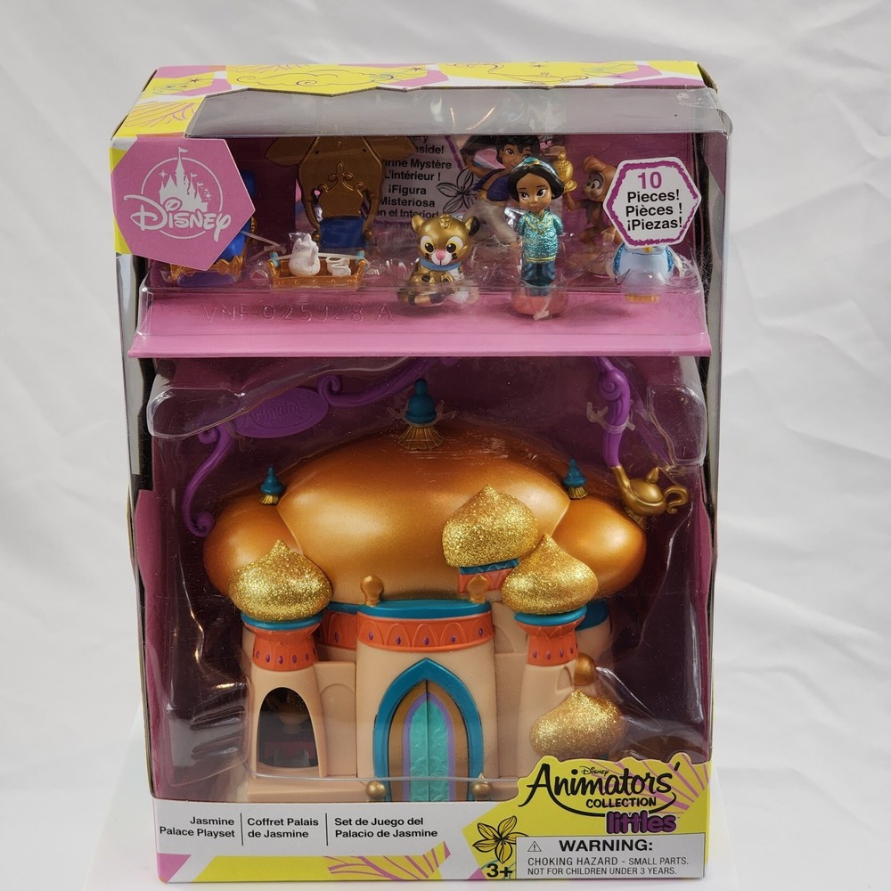 Disney Animators Collection Littles Jasmine Palace Playset Aladdin 10 Piece Set