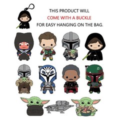 Star Wars Mandalorian Figural Keyring Blind Bag Mystery Pack Grogu Toy 1 Random