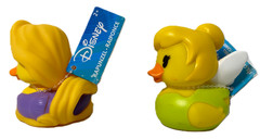Set of 2 Disney RAPUNZEL & TINKERBELL Rubber Duck 2.5″ High Duckalooz NWT NEW