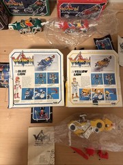 Vintage 1984 Voltron Panosh Place Green Blue Red Yellow Black Lion In Box Rare
