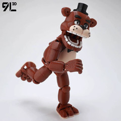9L3D Printed FNAF Freddy Fazbear’s Pizza Movable Toys Action Figures Motion