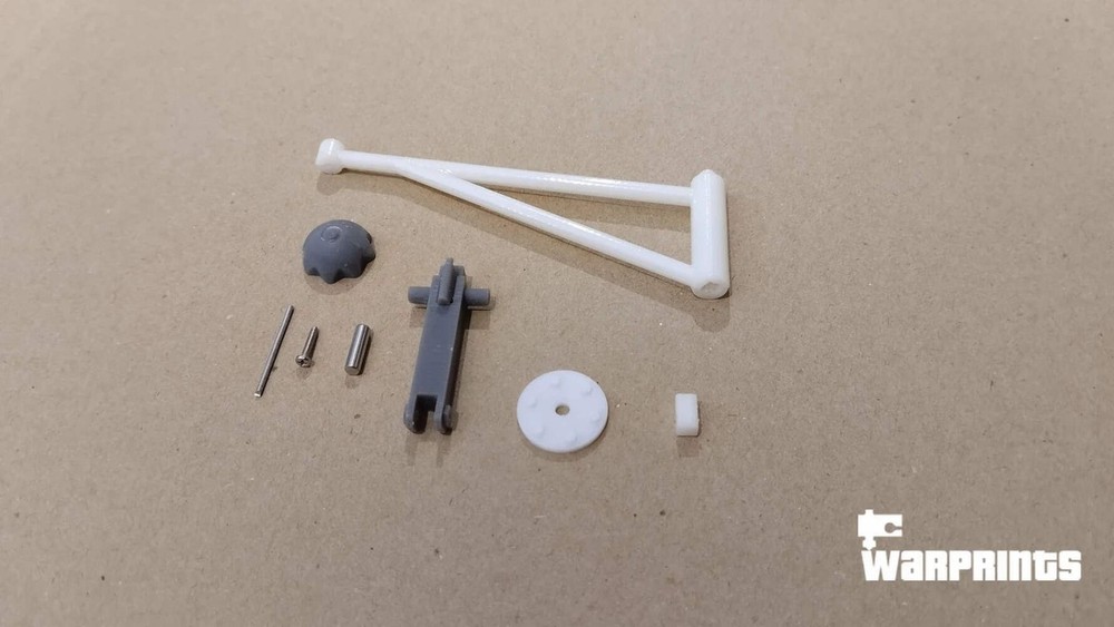 1/6 Scale WWII German Rear Machine Gun Mount – Unfinished Model Kit – Warprints