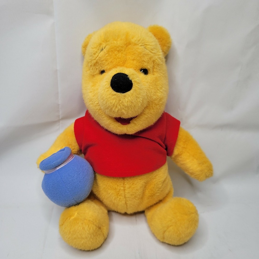 RARE VINTAGE Mattel 1994 Winnie the Pooh Honey Pot Stuffed Animal Plush DOLL