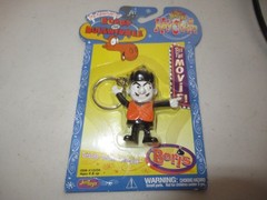 Vintage 2000 JUSTOYS Micro Bend-ems Keychain Rocky and Bullwinkle “BORIS”