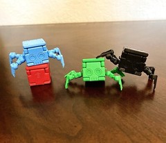 Transforming Little Cube Guy Gadget ABS 3D printed Transforming Desk Toy Fidget