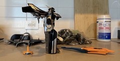 Power Rangers Time Force Shadow Zord + Repair Parts Lot