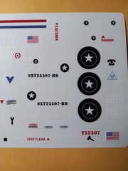 Mobat Tank Sticker Sheet, New Repro, Peel & Stick! Some Cut And Trim Required