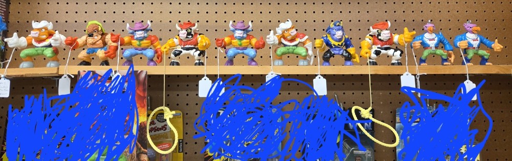 Lot of 10 Wild West Cowboys of Moo Mesa 1991 Action Figures Hasbro