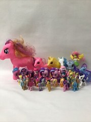 Lot of 31 My Little Pony and Other Brands Toy Ponies Various Sizes