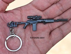 1/12 mini gun M14 Assault Rifle full metal keychain toy gift 9cm battlefield