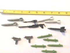 Lot Of 13 Mixed GI Joe Weapons Vintage Pre-owned Plastic Assortment