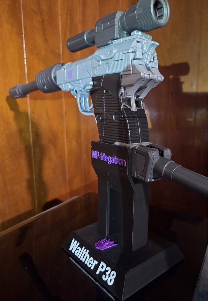 Transformers MP36 Megatron Customized Stand For Displaying Gun Mode 3D Printed