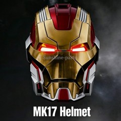 Iron Man Helmet MK17 Cosplay Mask Wearable 1:1 Voice Control Prop English Ver.