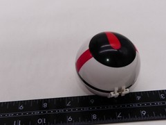 Pokemon Pokeball Pop Action Red Black White Timer Ball Plastic Toy