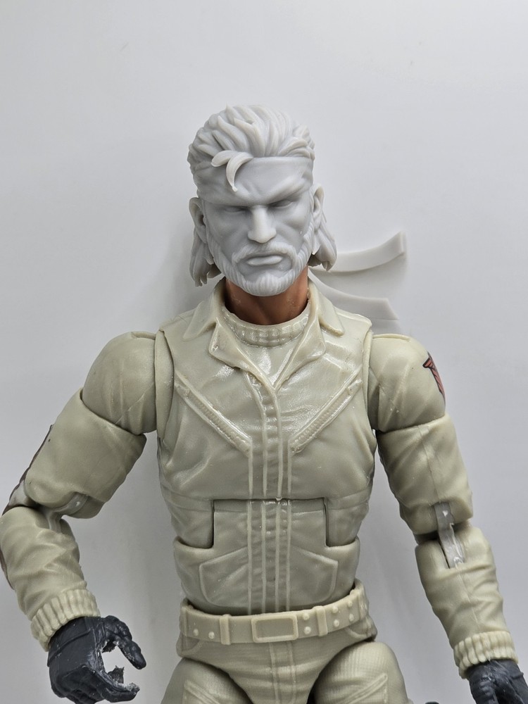 3d Printed SOLID SNAKE HEAD 1:12 6″ G.I. Classified Marvel Legends (Tmk)
