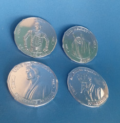 Star Wars loose 30th Anniversary coin lot 4 Luke CZ-4 M’Iiyoom Onith Elis Helrot