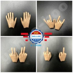 1/6 scale Flexible Hands for 12” Male Figure Body COO ZC TOYS Hot Toys Phicen