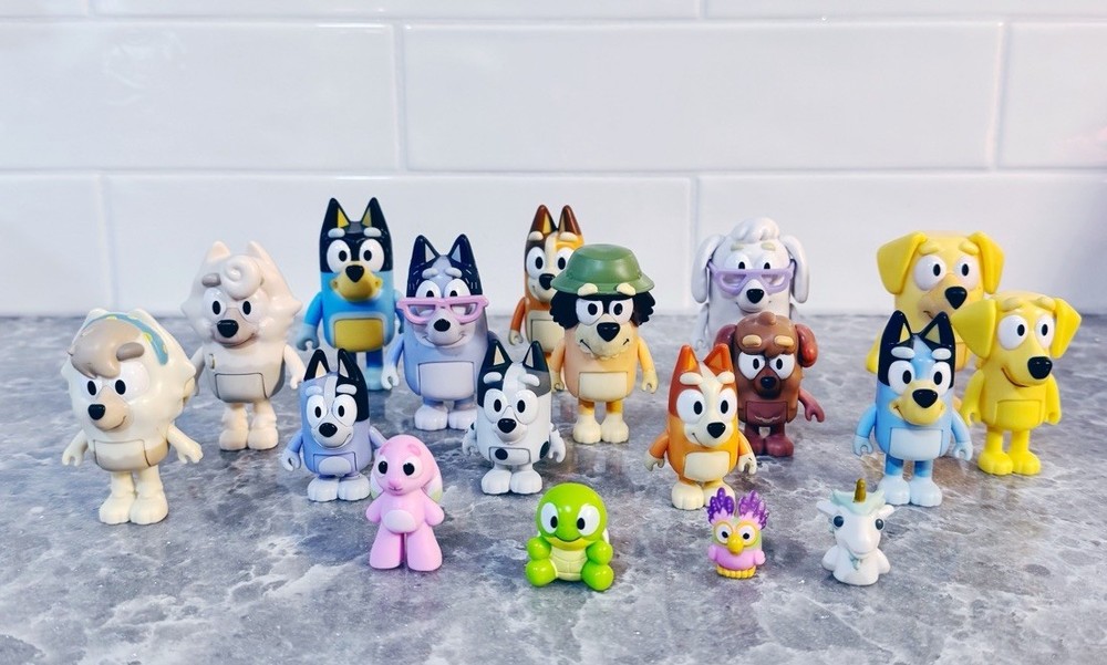Bluey Toy Figures, Including Floppy, Turtleboy, Unicorse, Chattermax. You Choose