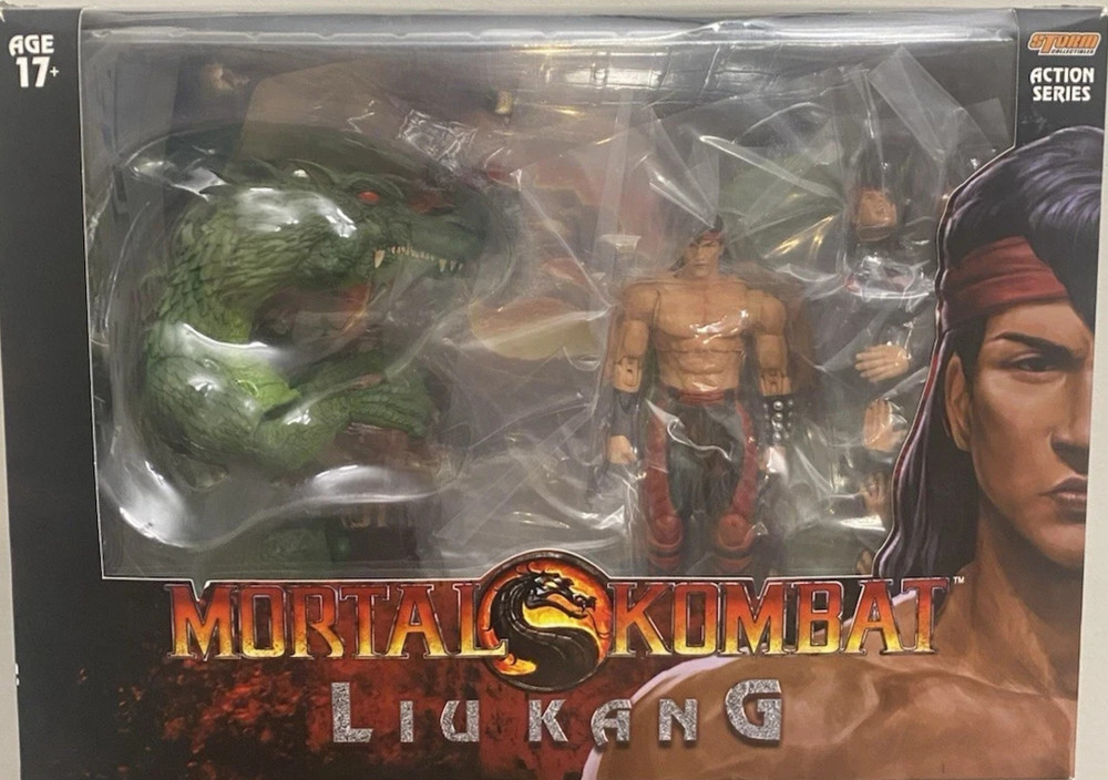 Mortal Kombat Liu Kang with Dragon Storm Collectibles New