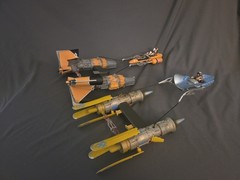 STAR WARS PODRACERS ANAKIN SKYWALKER AND SEBULBA EPISODE I 1998 HASBRO 3.75″