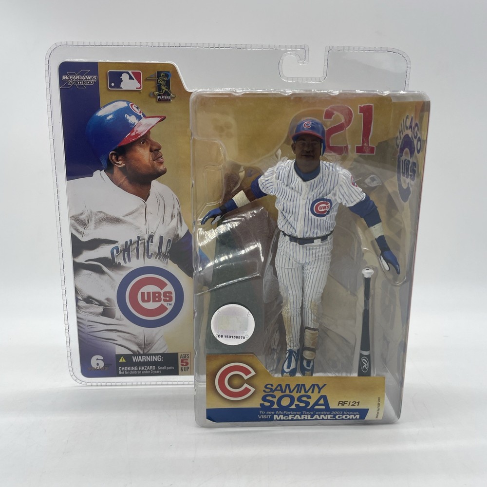 McFarlane’s MLB Chicago Cubs Action Figure Sammy Sosa Pinstripes Variant Sealed!