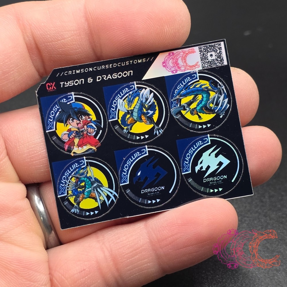 Beyblade X CX Stickers | Beyblade Through the Generations
